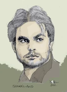 Sam Shankland Drawing by Brian Morris